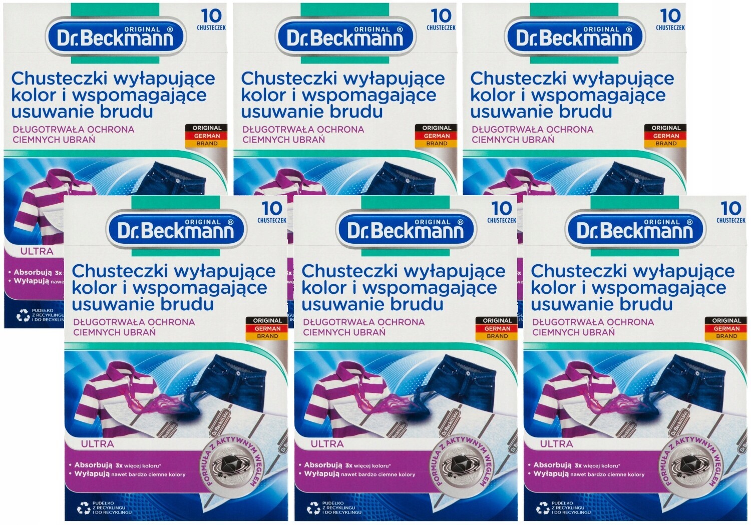 Dr. Beckmann Ultra Zachycovací ubrousky Perfektní čistota 60 ks