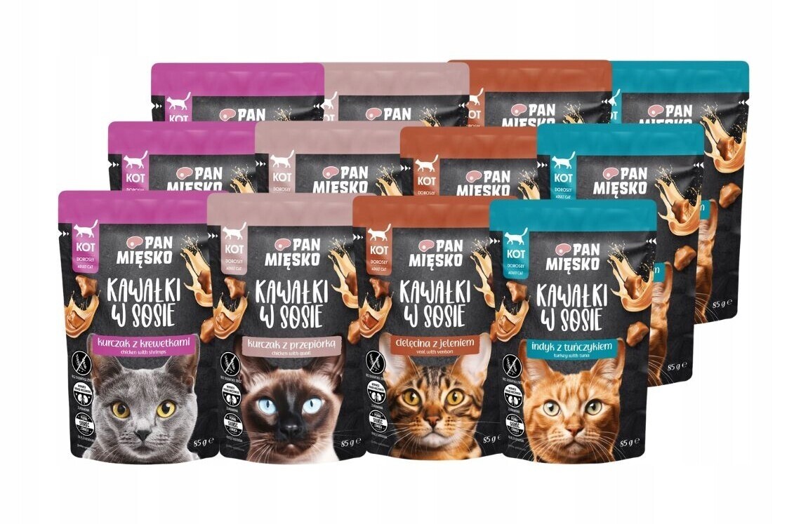 Krmivo pro psy Pan Mięsko Kousky v omáčce MIX Chutí 12x150 g