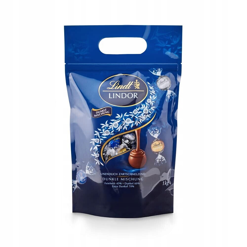 Lindt Lindor Hořké Pralinky Směs 3 příchutí 1 kg
