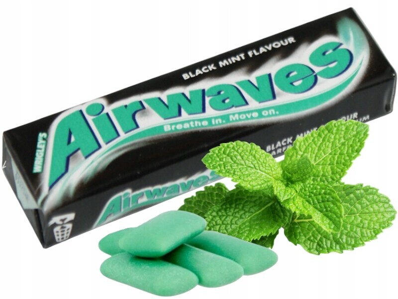 Airwaves žvýkačka dražé black mint 14g x 30ks
