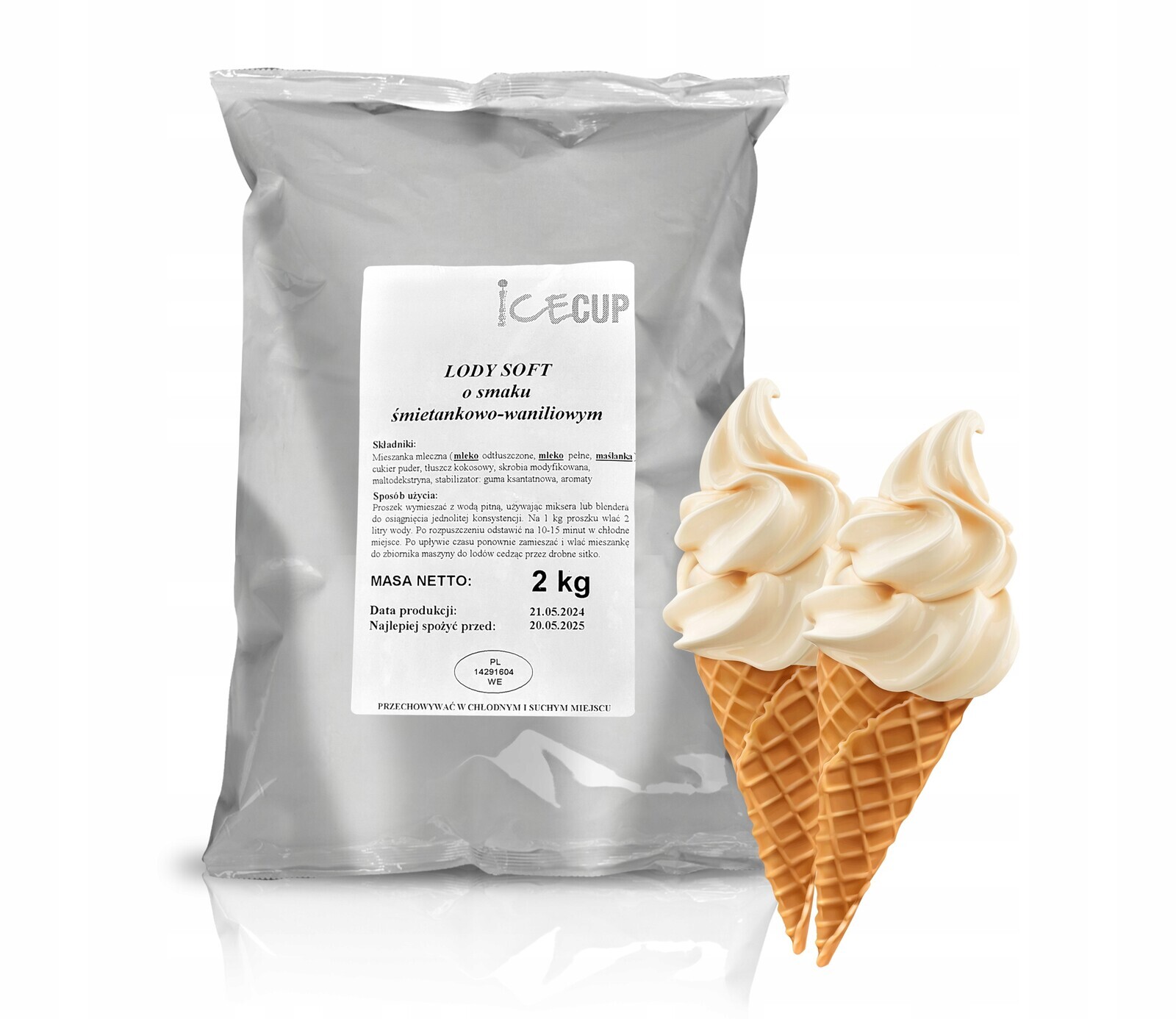 Italská soft smetanovo-vanilková zmrzlina v prášku 10 kg