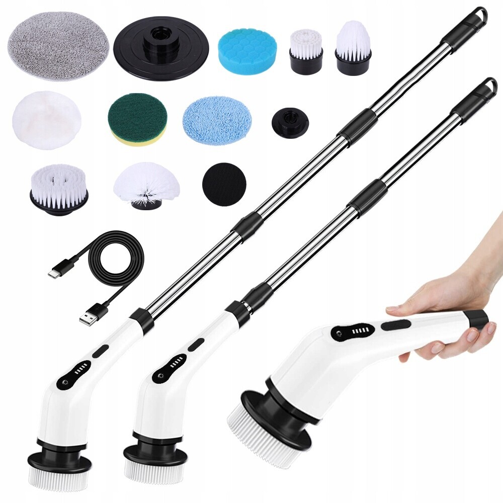 Ruční Elektrický Čisticí Kartáč, Teleskopický Čisticí Nástroj 9V1