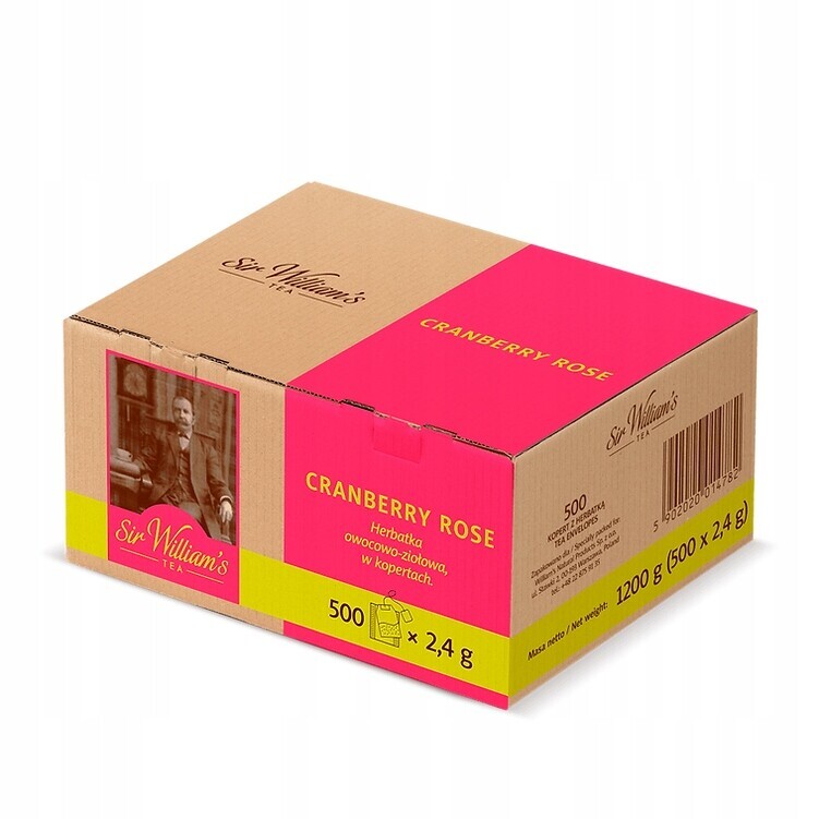 Čaj Sir William’s Tea Cranberry Rose – 500 sáčků