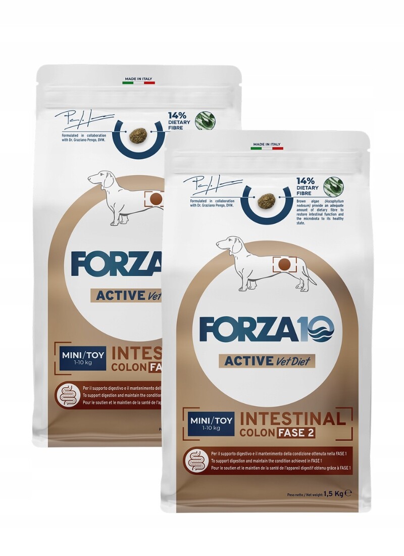 Forza 10 Active Line - Mini/Toy Intestinal Colon Phase 2 - výhodné balení: 3 x 1,5 kg