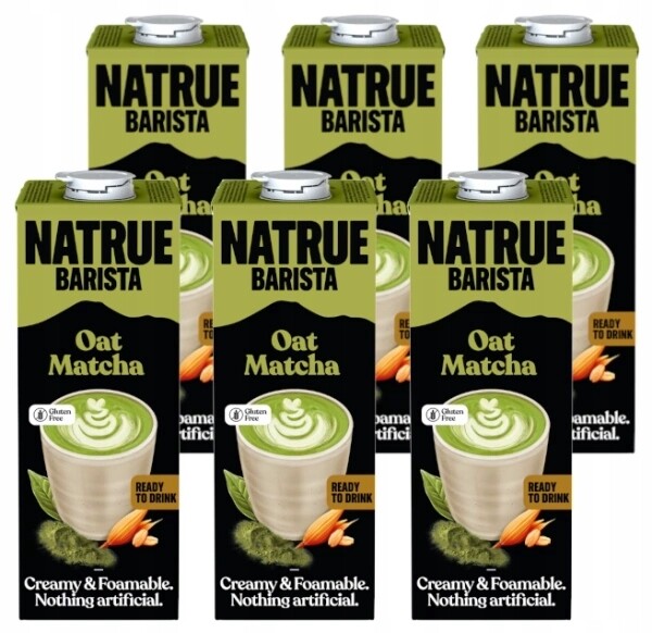 Nápoj, ovesné mléko Matcha veganské Oat Matcha Drink 6x1l Natrue Barista