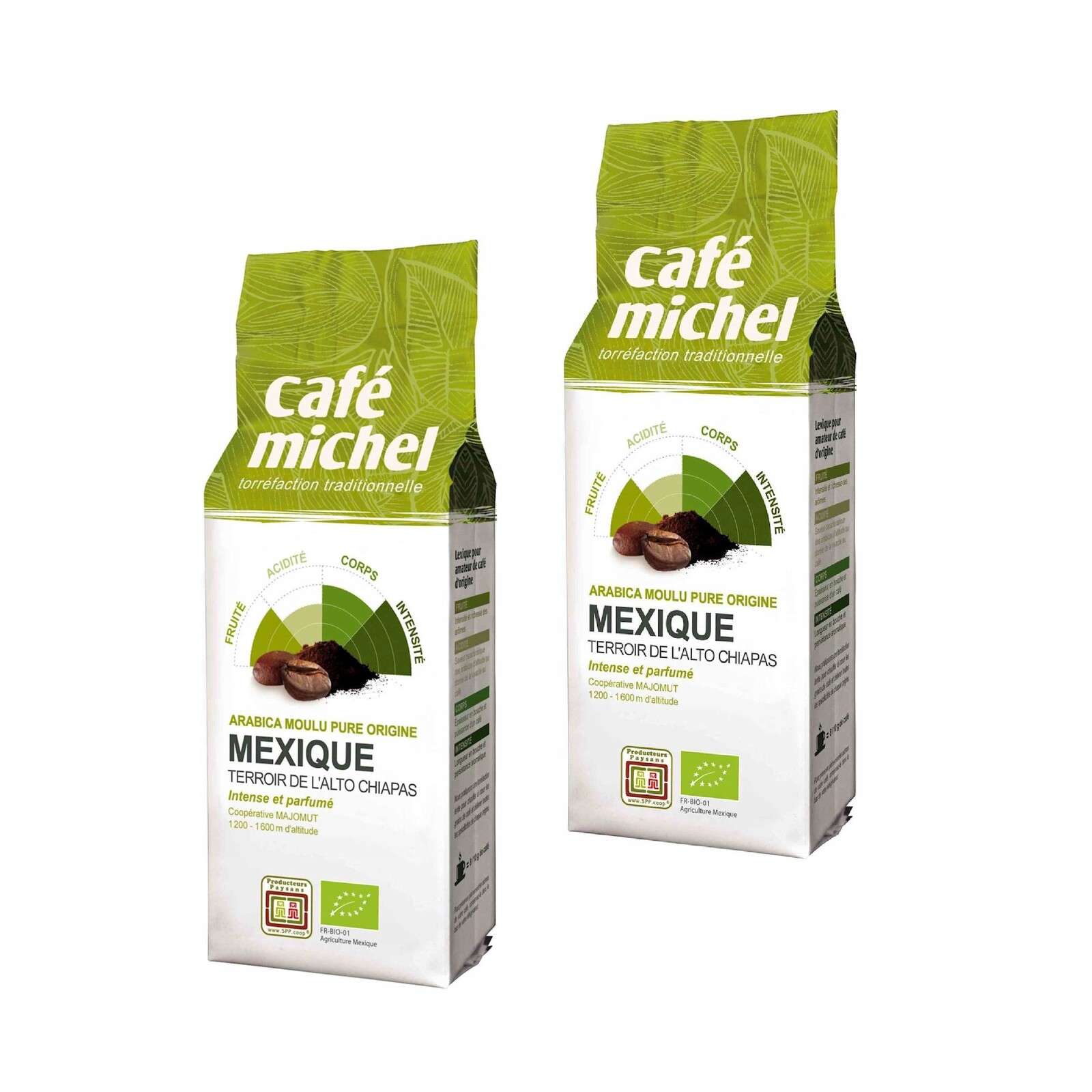 2x Mletá Káva Arabica 100% Mexiko Fair Trade Bio 250g Cafe Michel