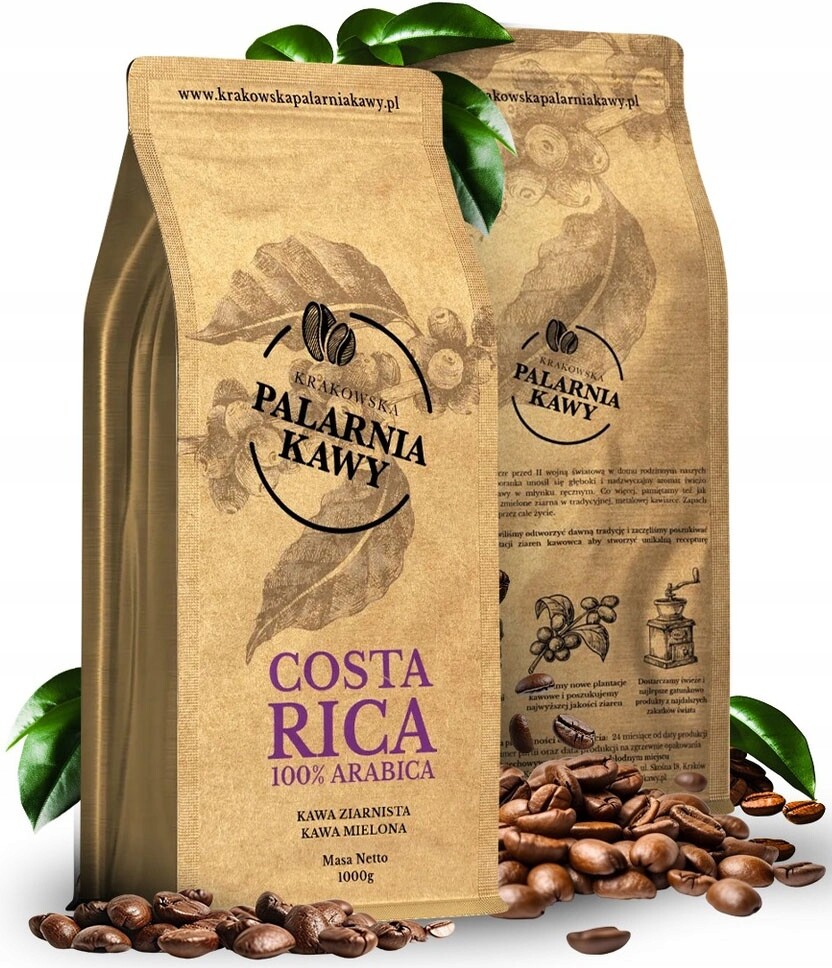 Káva Zrnková 1kg Čerstvě pražená Arabika 100% Costa Rica Tarrazu Aroma