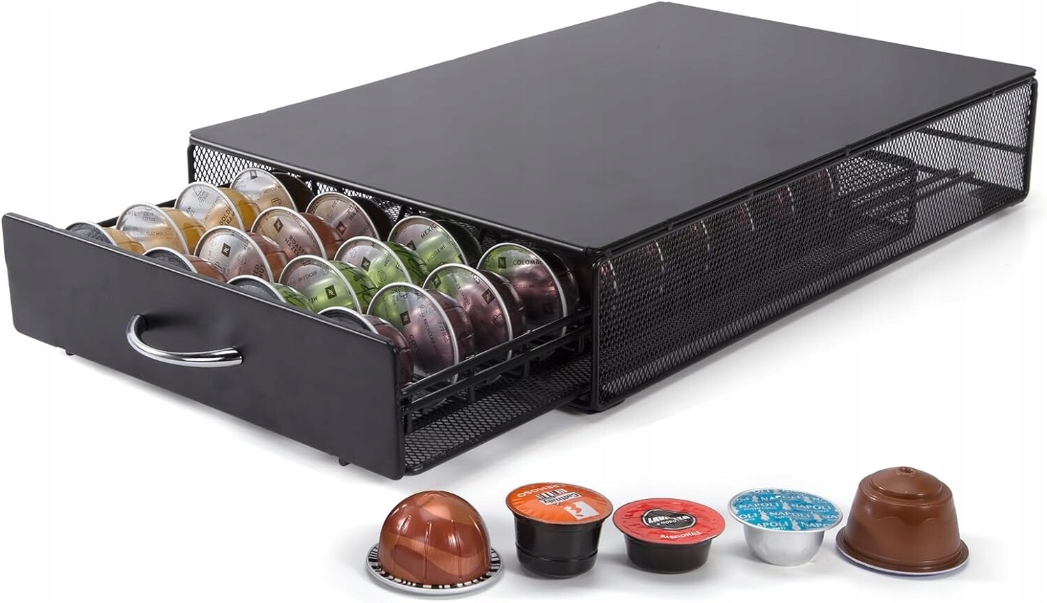 Šuplík Organizér Krabička Na 40 Kusů Kapslí Nespresso