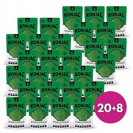 Usui Konjakové nudle se špenátem 20+8 zdarma
