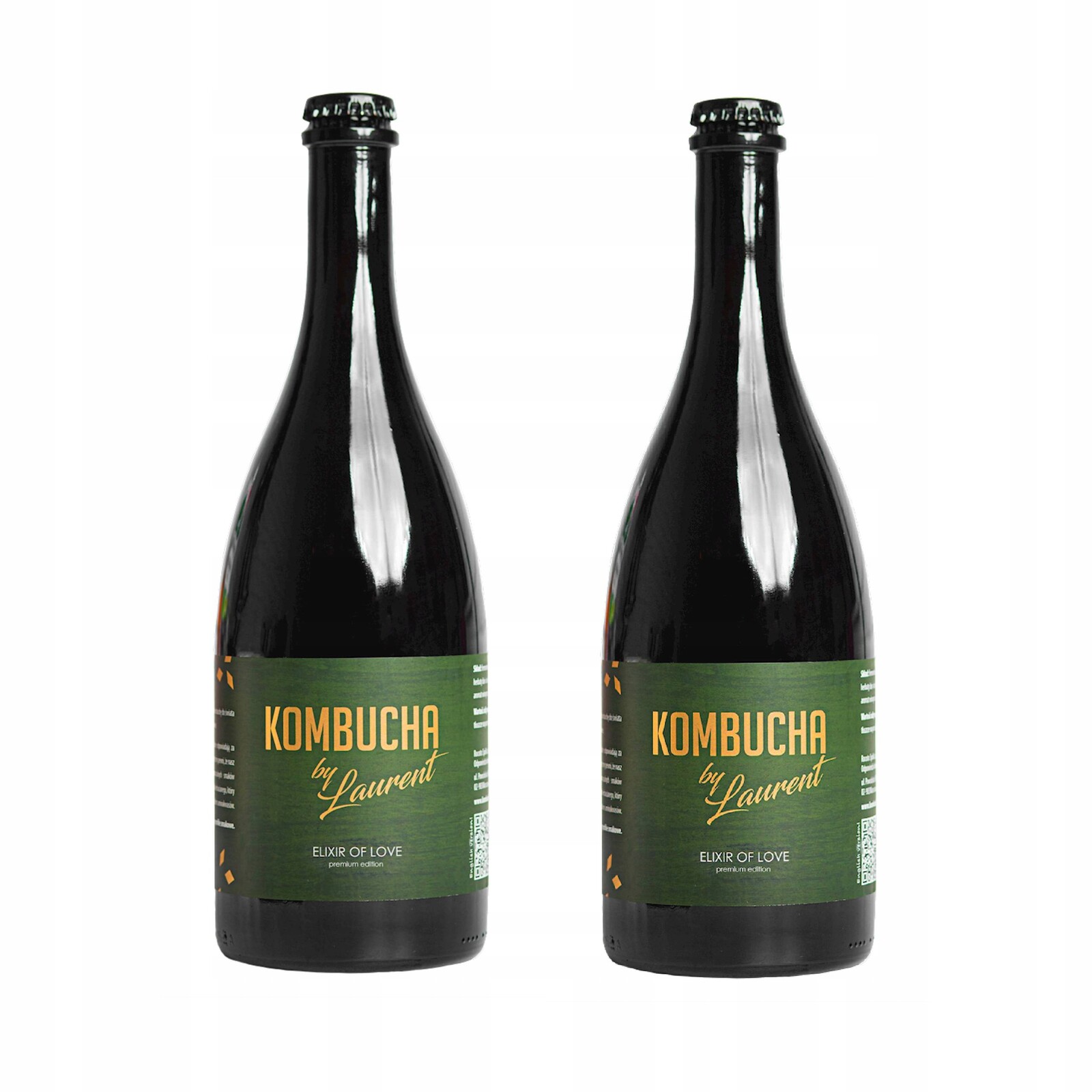 2x Fermentovaná kombucha na buku Čokoládová Bio 750 ml Kombucha By Laure