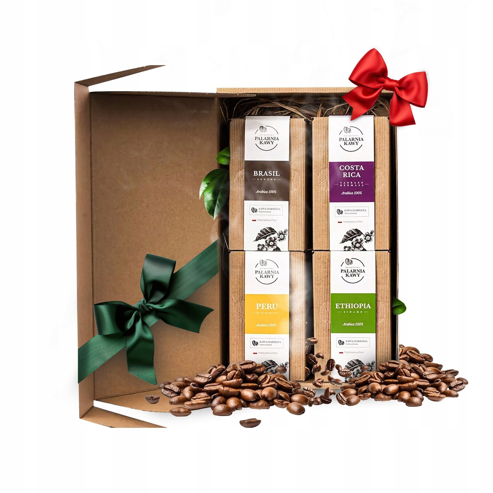 Dárková sada Káva Zrnková 4x250g Čerstvě pražená Vstupenka do Světa kávy