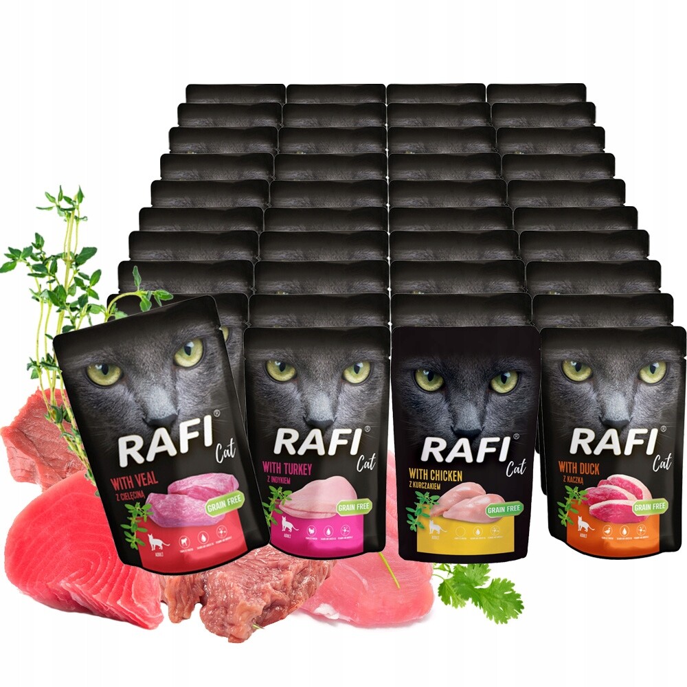 Dolina Noteci Rafi Cat paštika Mix chutí Bez Ryb 40x100g