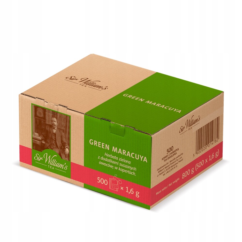 Čaj Sir William’s Tea Green Maracuja – 500 sáčků