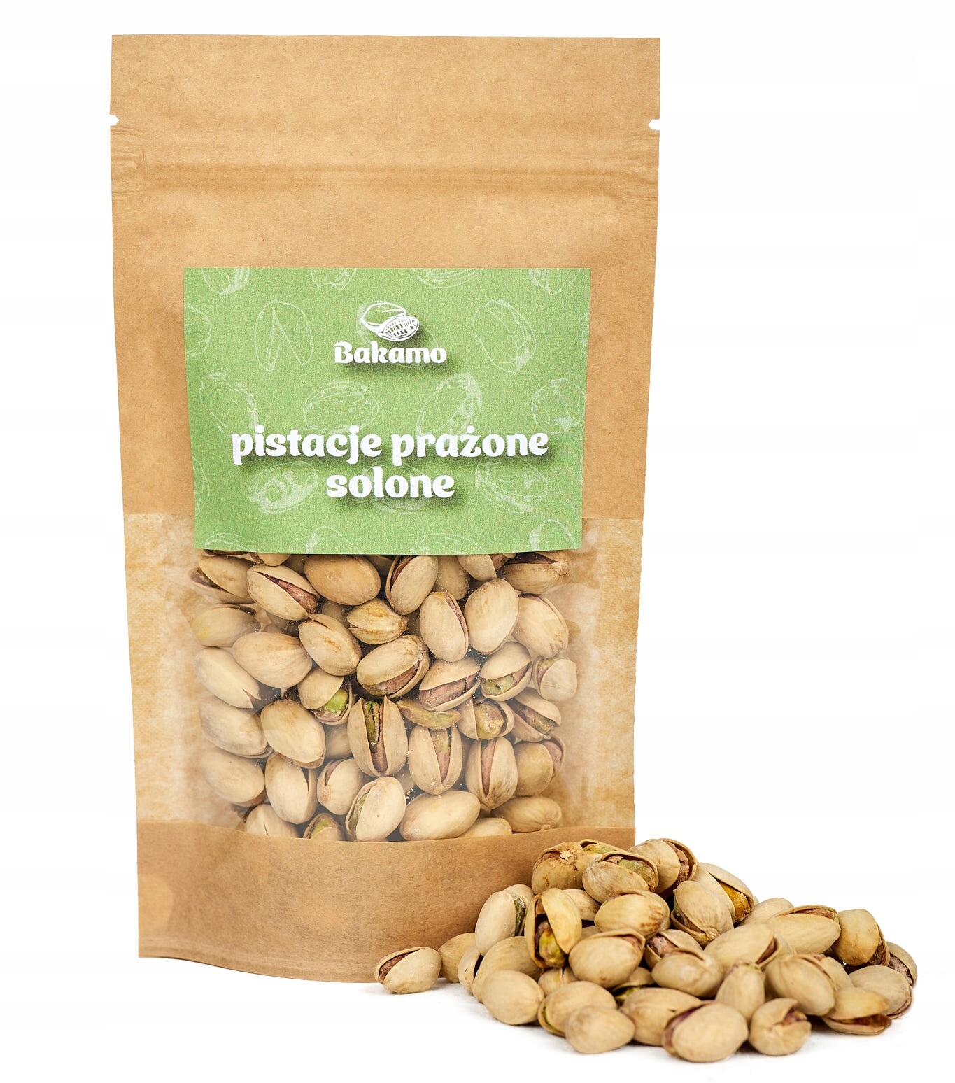 Pistácie Pražené Solené Čerstvé Velké Premium Usa 1000g 1kg Bakamo