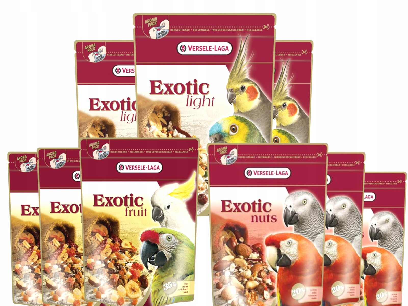 Sada 9 ks Pamlsků Versele Laga v ceně 8 ks 1 Balení Bonus