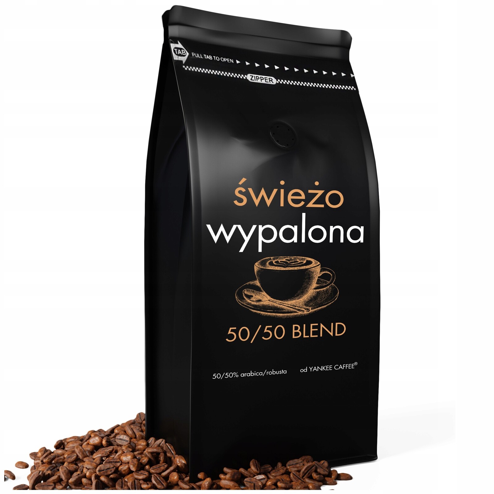 Káva zrnková 1kg Čerstvě Pražená Arabica Robusta