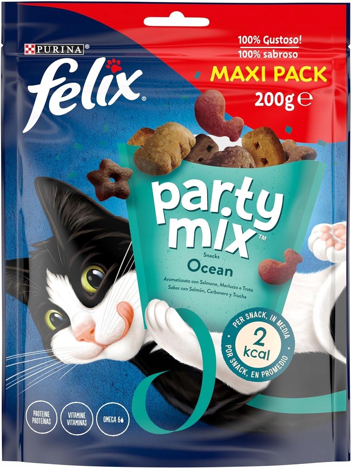 Krmivo Svačinka Felix Party Mix Ocean Maxi Pack 200 g