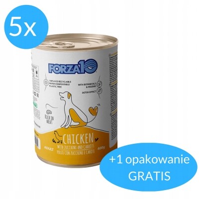Forza10 Maintenance mokré kuře pro psa 5x400 g 400 g Bonus