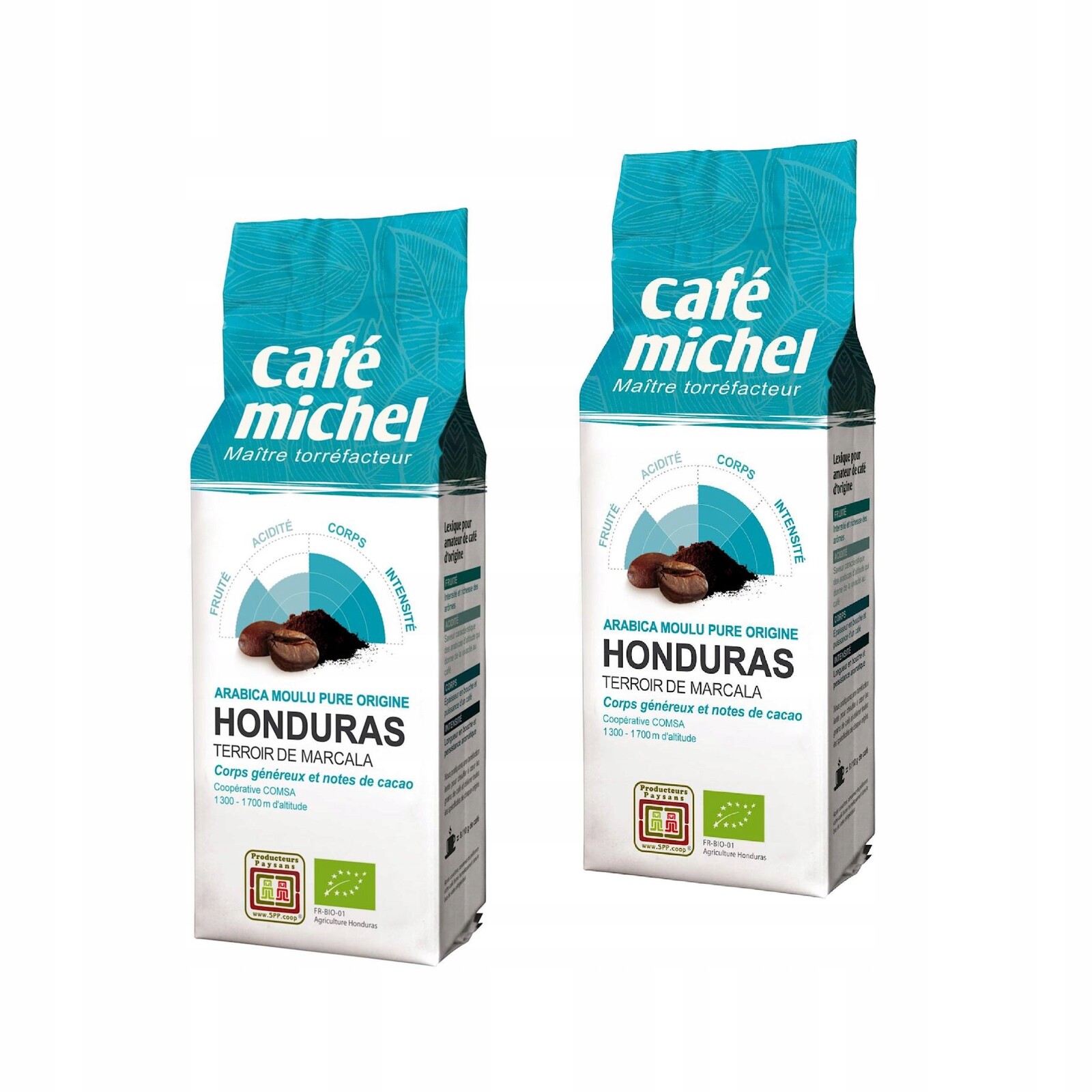2x Mletá Káva Arabica 100% Honduras Fair Trade Bio 250 g Cafe Michel