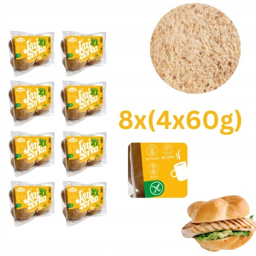 8x Bezlepková kajzerka 240 g bez laktózy, sójová pšenice