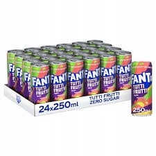 Fanta Zero Cukru Tutti Frutti Flavour 330ML X 24KS