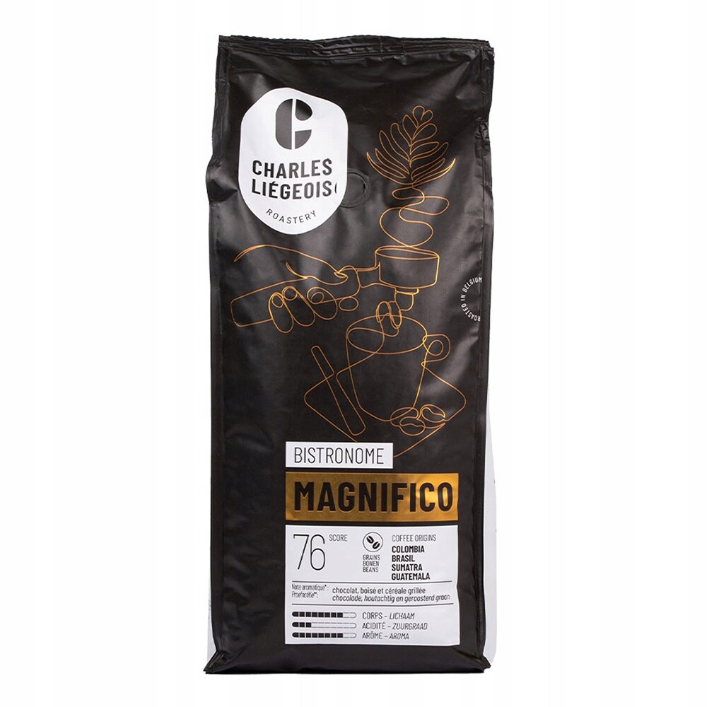 Káva zrnková Café Liégeois Magnifico 100% Arabika 1 kg