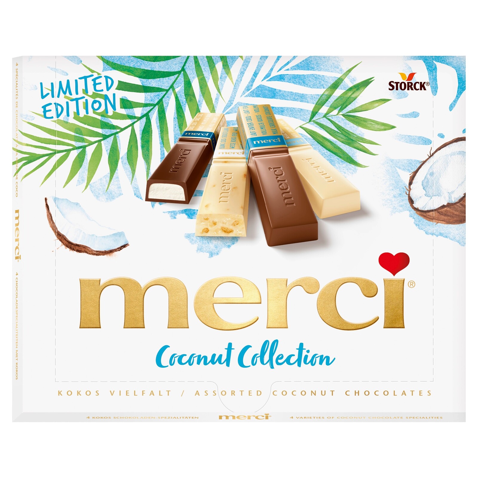 Merci 250g coconut collection le 250g x 3 packs
