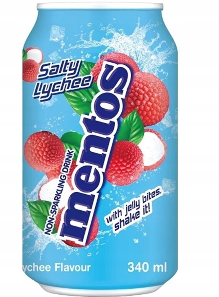 Sada 12 Kusů: Nápoj Mentos Salty Liči Jelli Bites