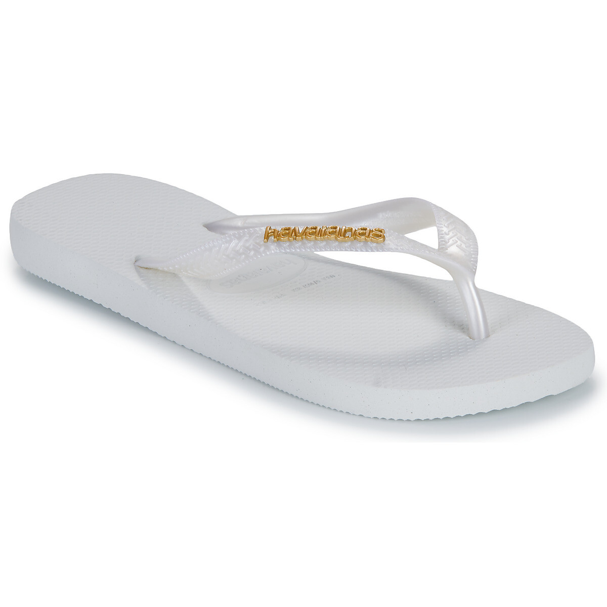 Havaianas  TOP LOGO METALLIC  Bílá