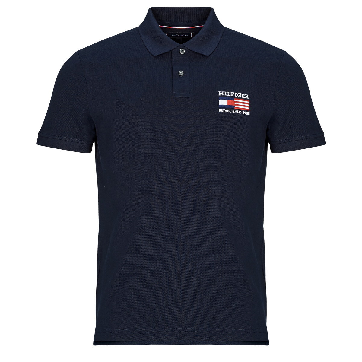 Tommy Hilfiger  HILFIGER FLAG REG POLO  Tmavě modrá