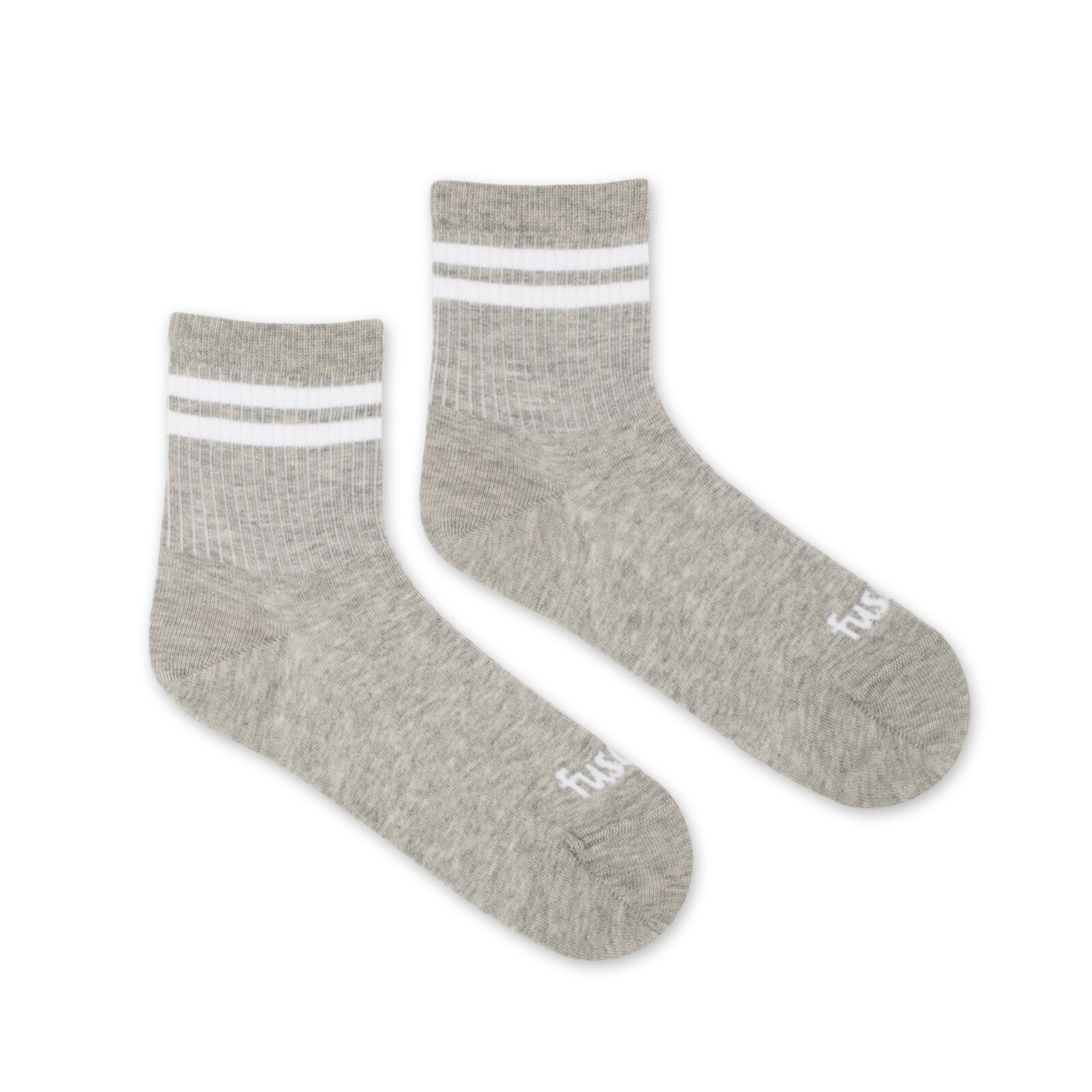 Tříčtvrteční ponožky Proužek šedé