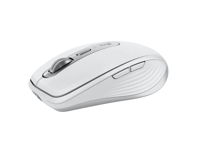 Logitech MX Anywhere 3S for Business /Bezdrátová/Bluetooth+USB/6 tlačítek/8 000 DPI/USB-C/Tichá/ světle šedá