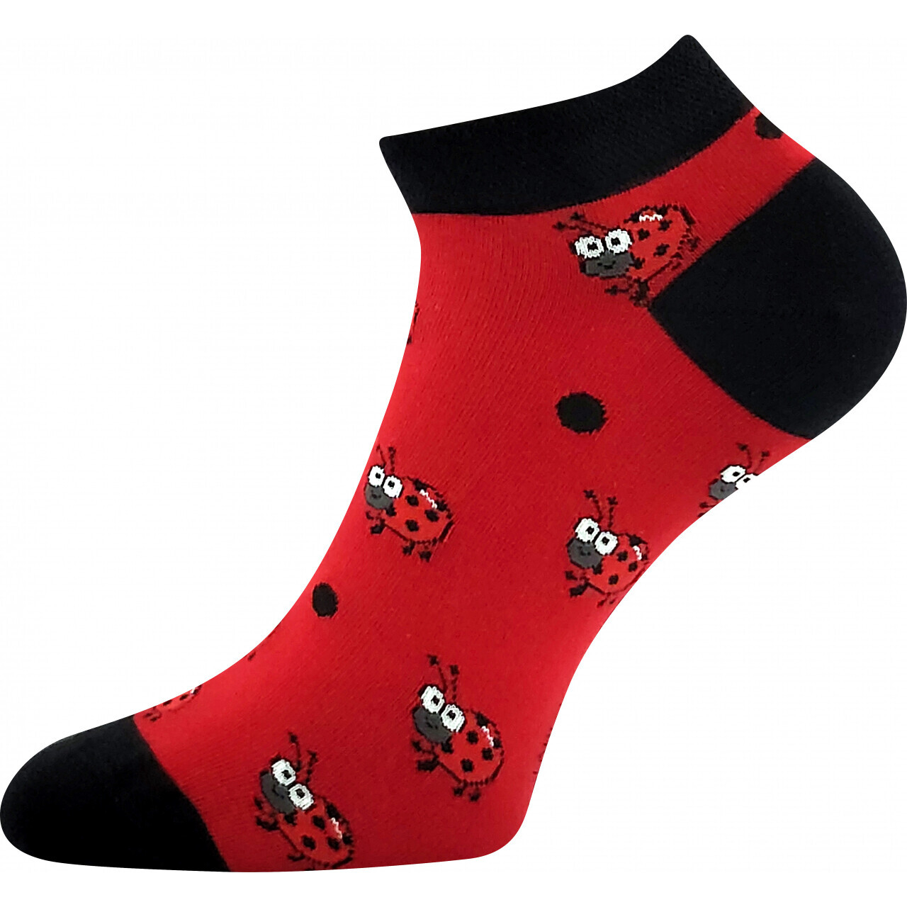 Ponožky obrázkové Lonka Dewow Berušky - červené, 35-38