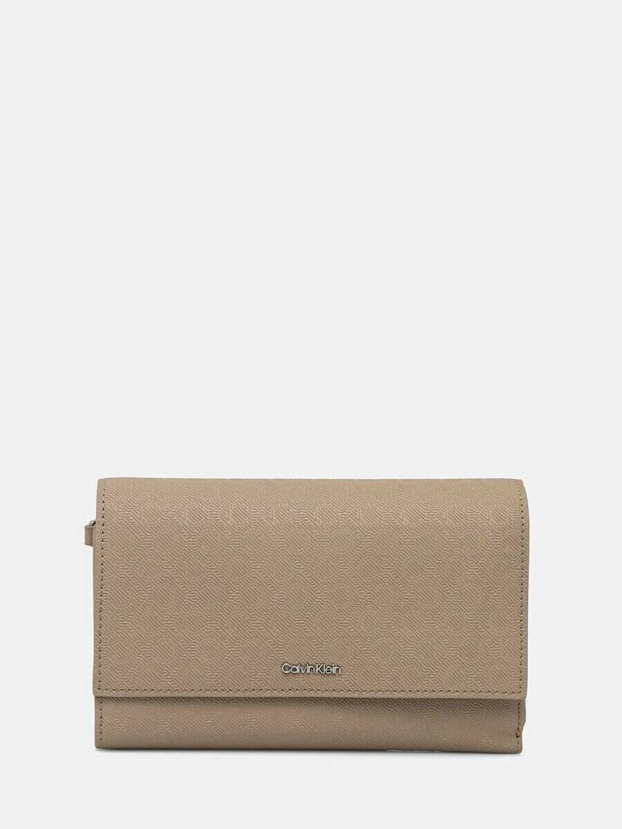 Calvin Klein dámská velká béžová peněženka - OS (W75)