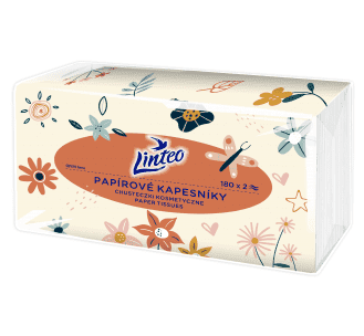 Linteo Papírové kapesníky Linteo v sáčku - 180 ks