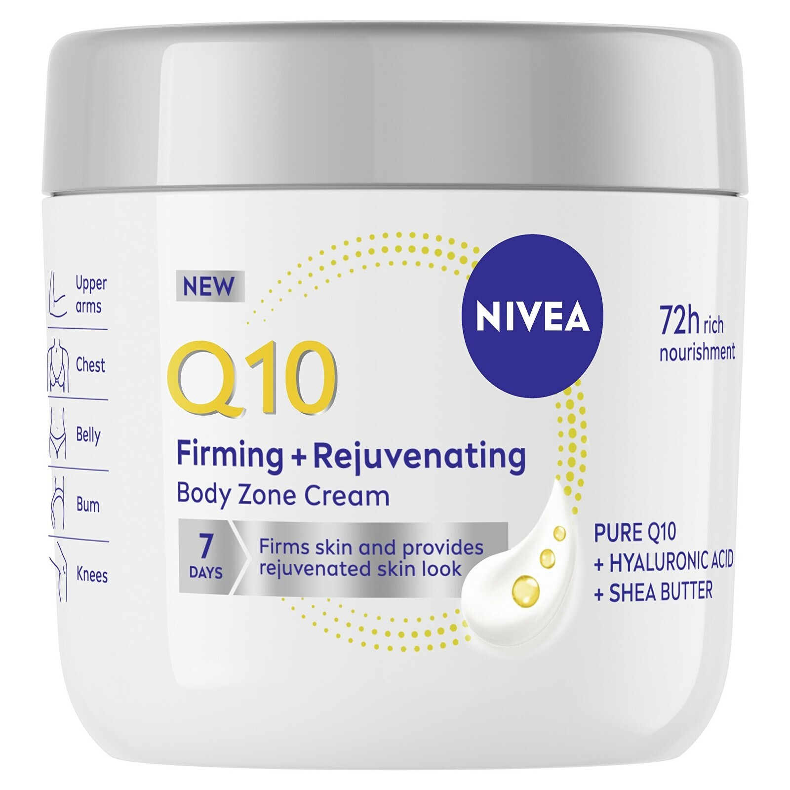 Nivea Zpevňující remodelační tělový krém Q10 (Firming and Rejuvenating Body Zone Cream) 400 ml