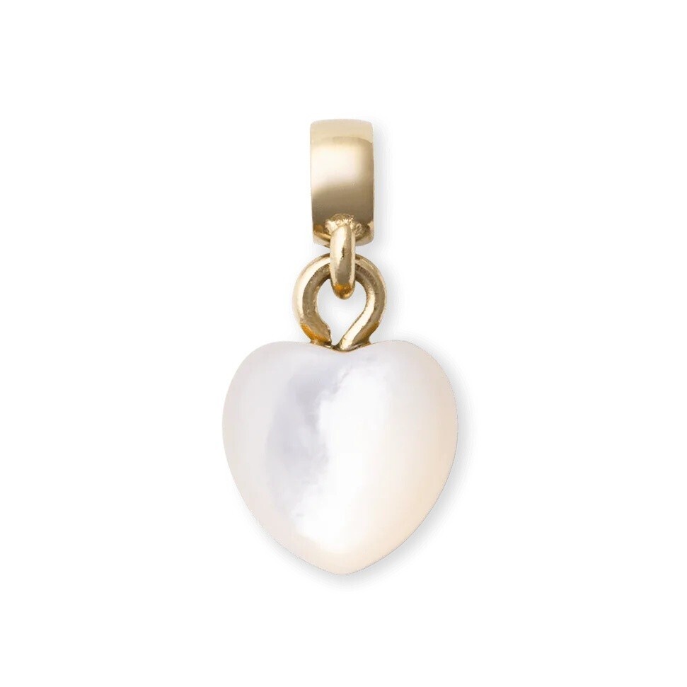 Daniel Wellington Romantický pozlacený přívěsek s perletí Mother of Pearl DW00401479