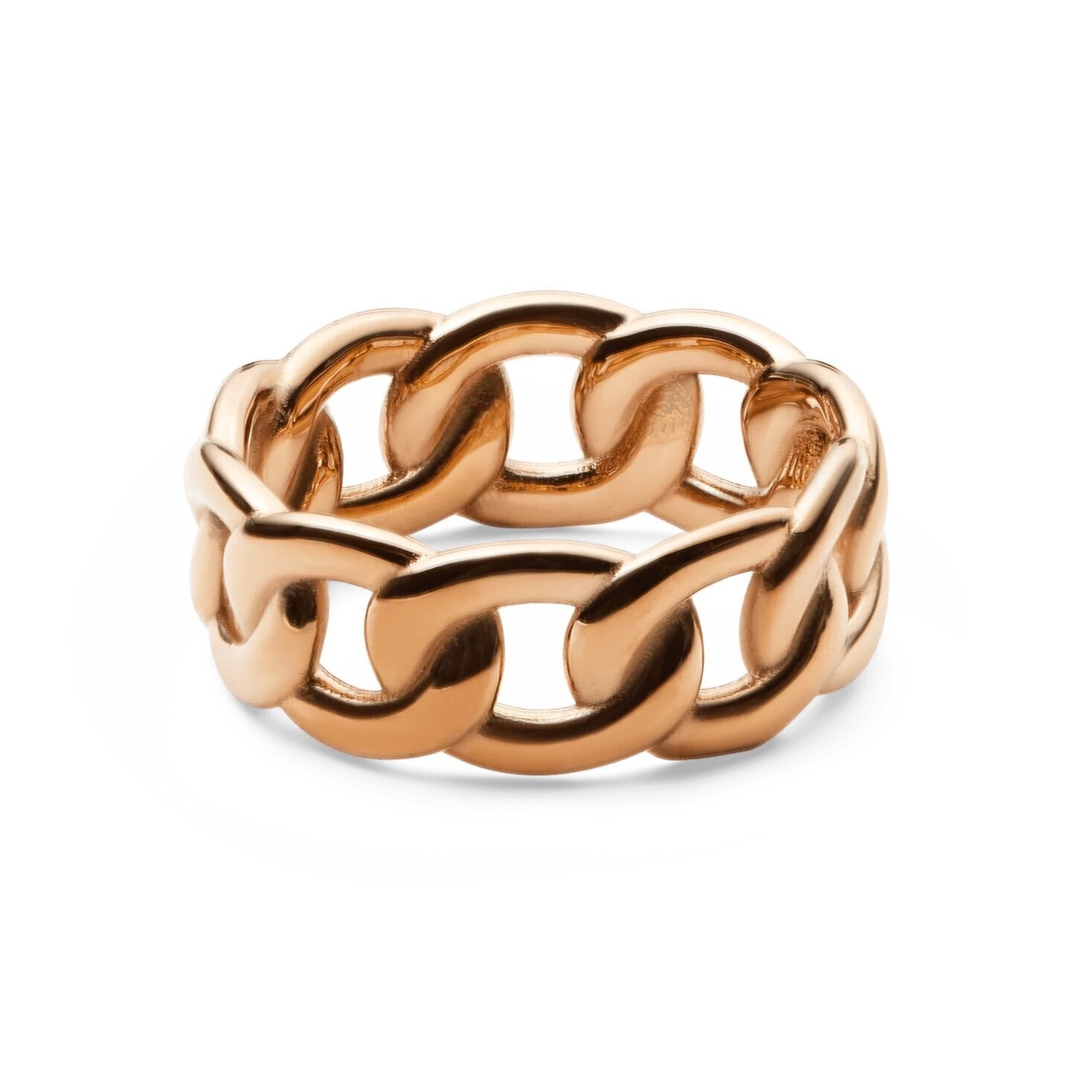 Daniel Wellington Luxusní bronzový prsten Chunky Chain DW0040081 56 mm