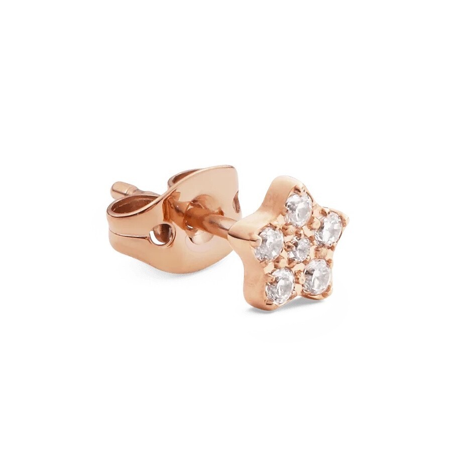 Daniel Wellington Bronzová single náušnice Hvězda s krystaly DW00400854