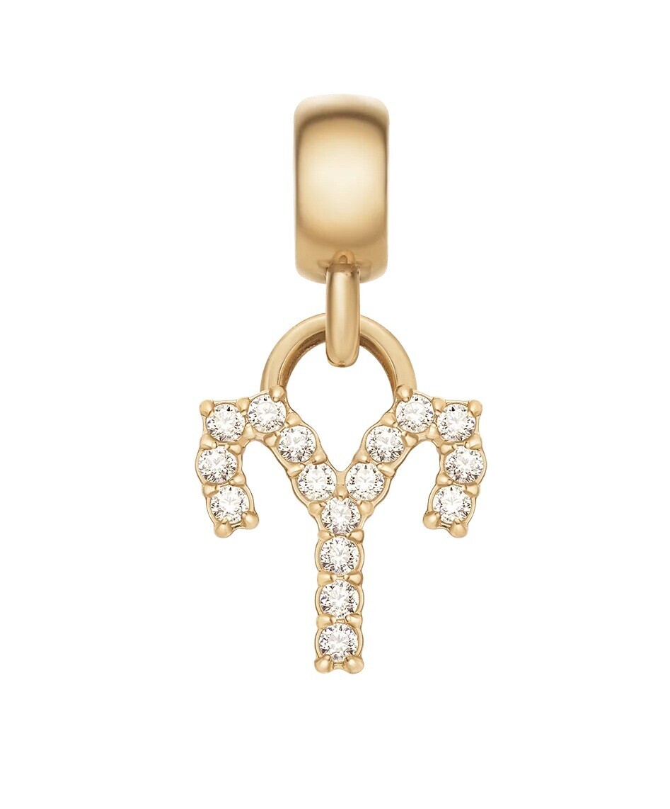 Daniel Wellington Pozlacený přívěsek s krystaly Beran Crystal Zodiac DW00400755