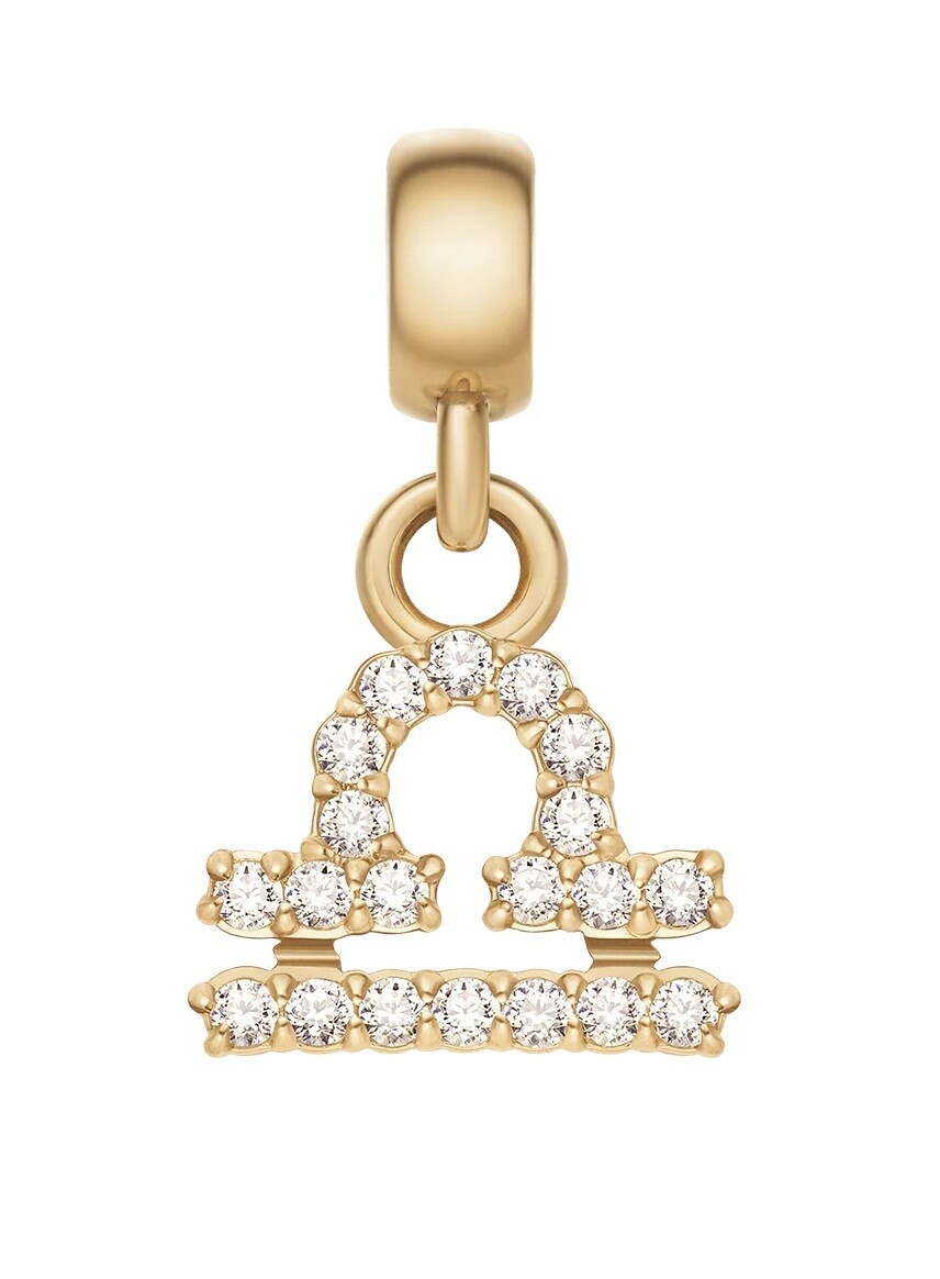 Daniel Wellington Pozlacený přívěsek s krystaly Váhy Crystal Zodiac DW00400761