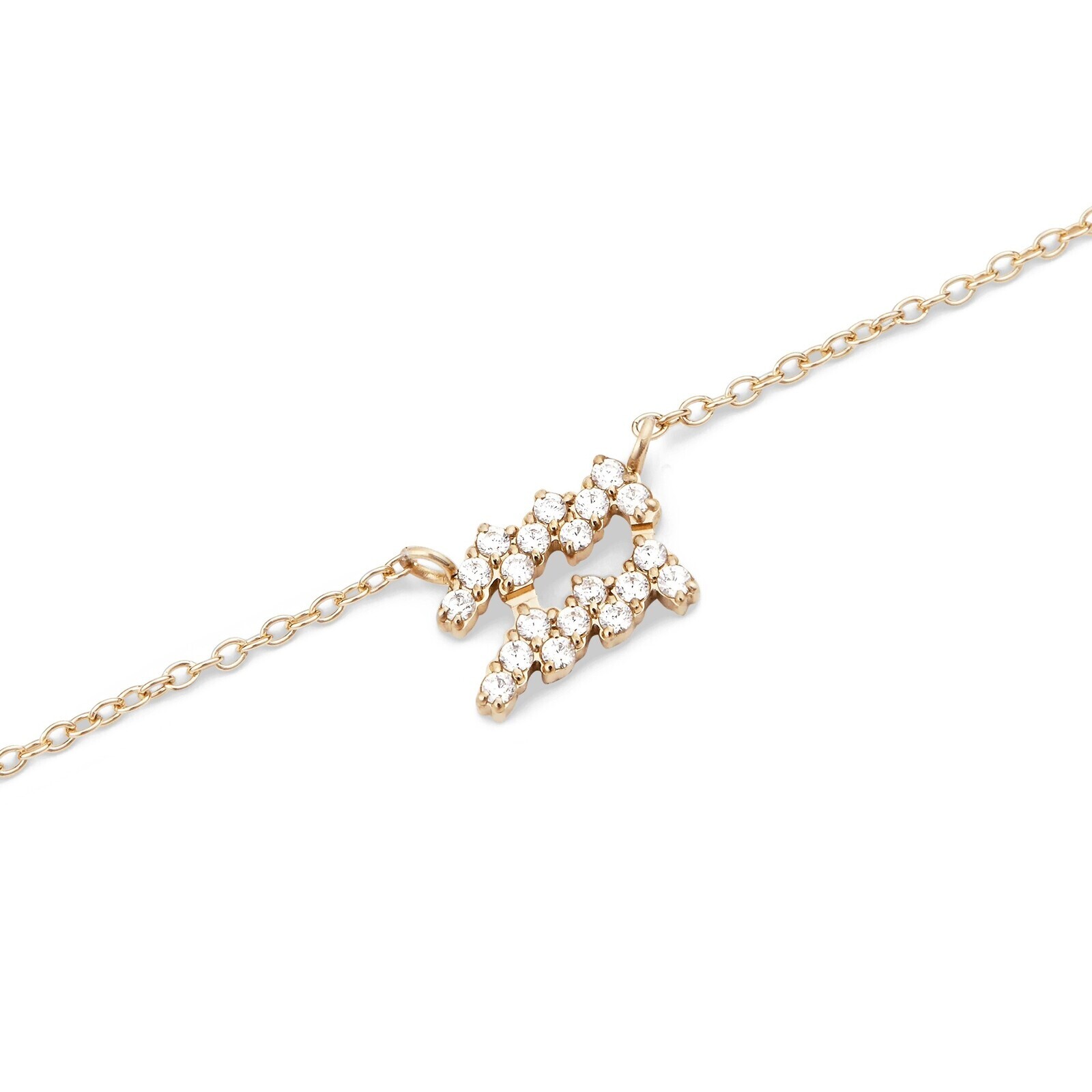 Daniel Wellington Nadčasový pozlacený náhrdelník znamení Vodnář Crystal Zodiac DW00400929