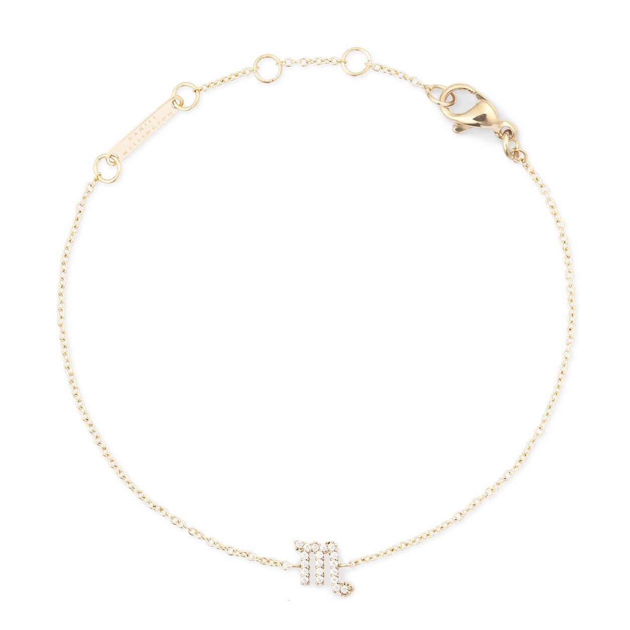 Daniel Wellington Pozlacený řetízkový náramek znamení Štír Crystal Zodiac DW00400914