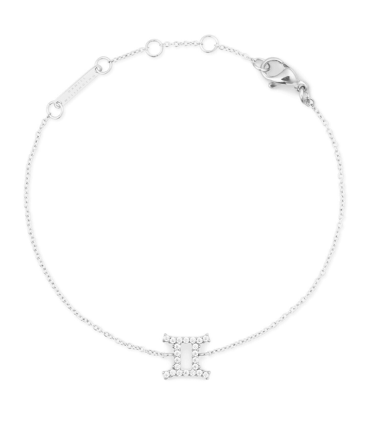 Daniel Wellington Ocelový řetízkový náramek znamení Blíženci Crystal Zodiac DW00400933