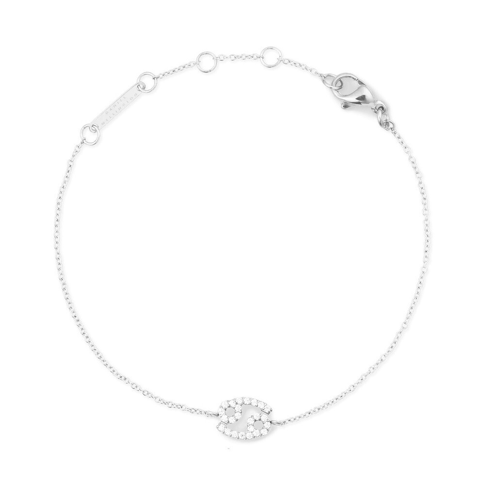 Daniel Wellington Ocelový řetízkový náramek znamení Rak Crystal Zodiac DW00400934