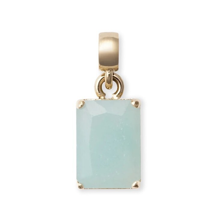 Daniel Wellington Okouzlující pozlacený přívěsek s amazonitem Charms DW00401473