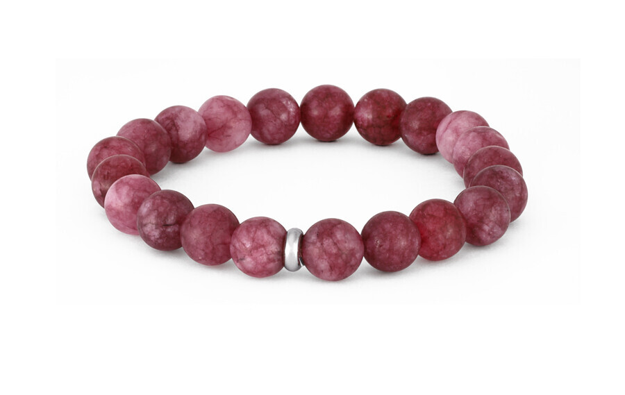 Agato Korálkový náramek z jadeitu MINK135/17