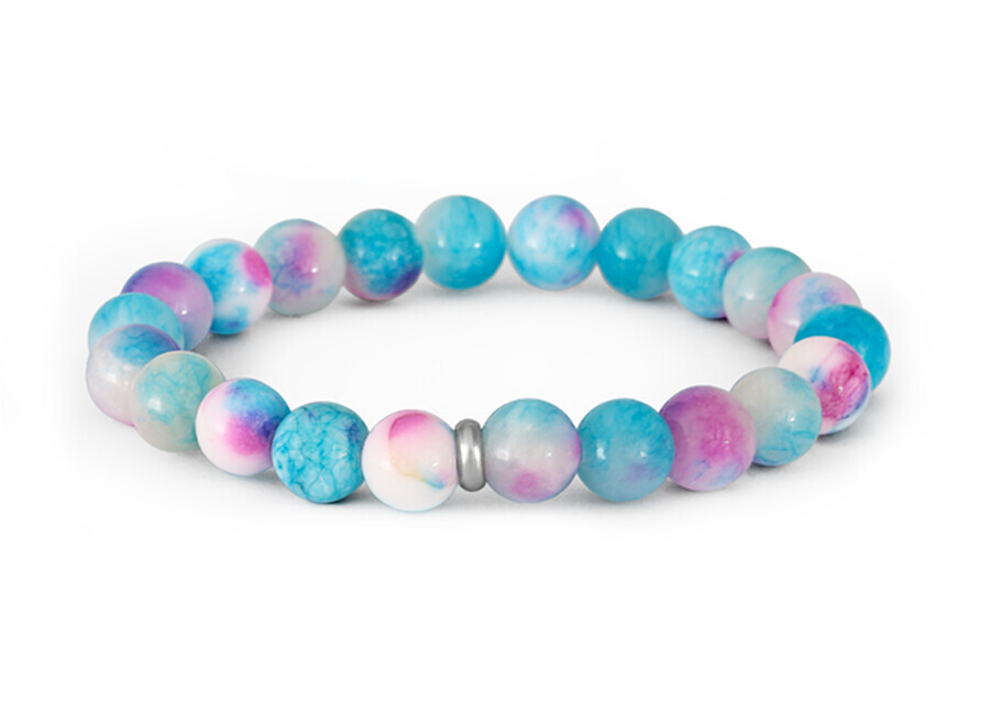 Agato Korálkový náramek z jadeitu MINK136/17