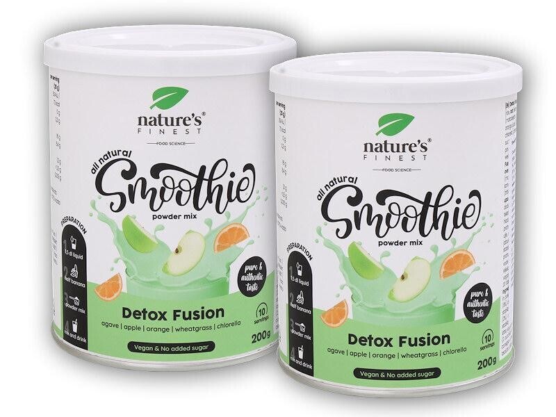 Natures Finest 2x Smoothie detox fusion 200g