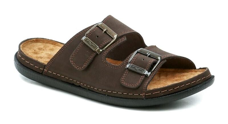 T. Sokolski T.Sokolski L25-419 tmavě hnědé pánské nazouváky